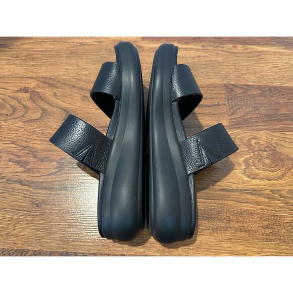 Naturalizer Genn Drift 2 Leather Slide Sandals - Size 8.5 Comfort Footwear - Picture 6 of 9